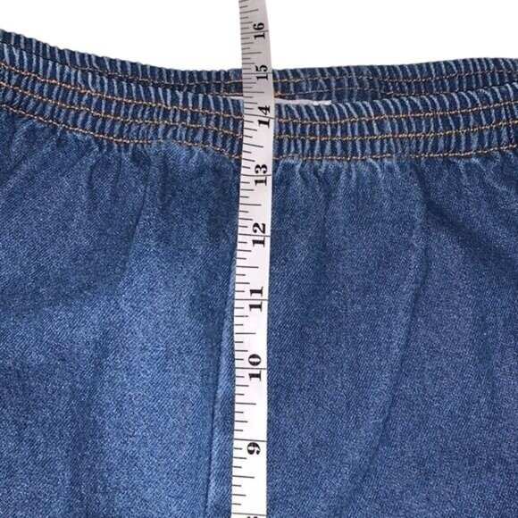 Kikit Womens Average Fit Elastic Waist Denim Jeans 100% Cotton Blue Size XL - Picture 14 of 14